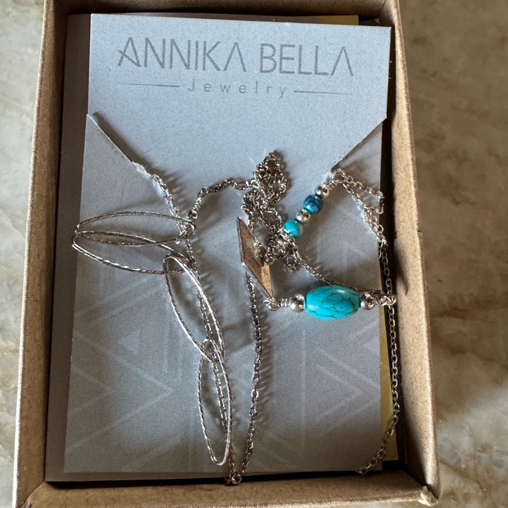 Silver and Turquoise Necklace